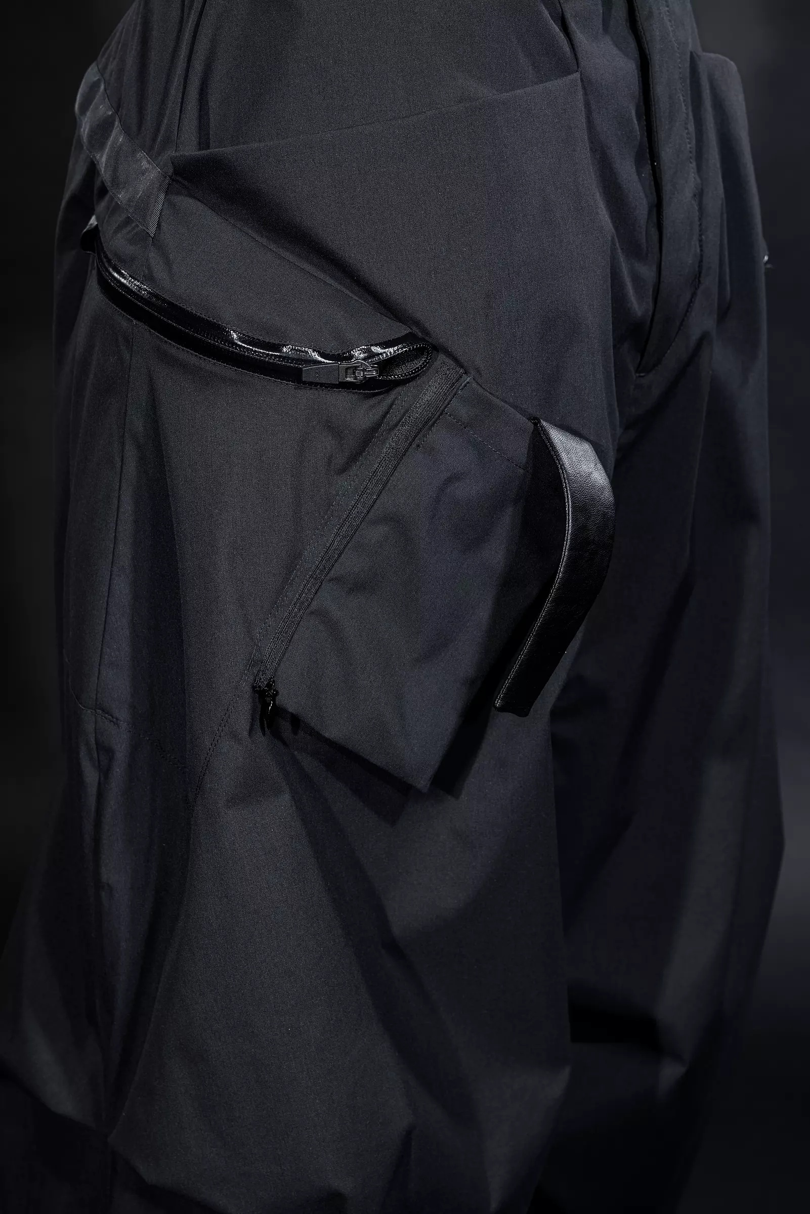 パンツ ACRONYM P59-E ACRONYM P59-E Encapsulated Nylon Cargo Pant Black | REVERSIBLE