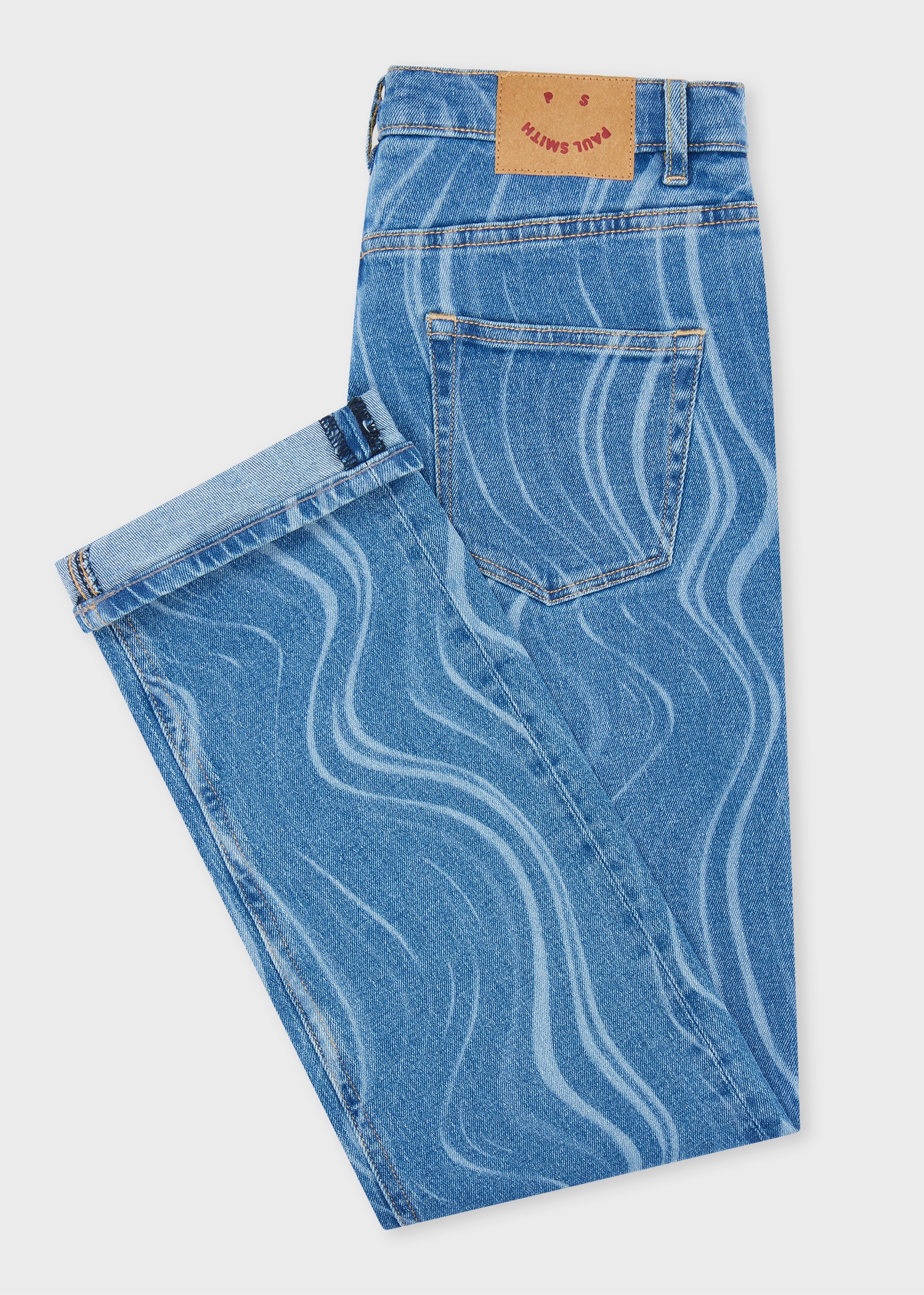 Women's Straight-Fit Laser 'Swirl' Jeans - 2
