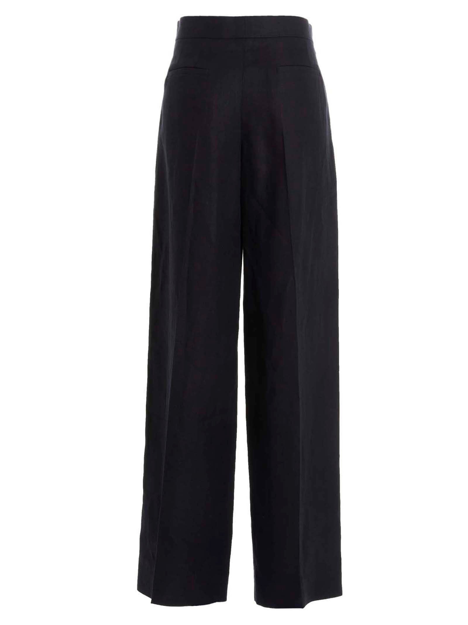 Chloé Women Linen Pants With Front Pleats - 2