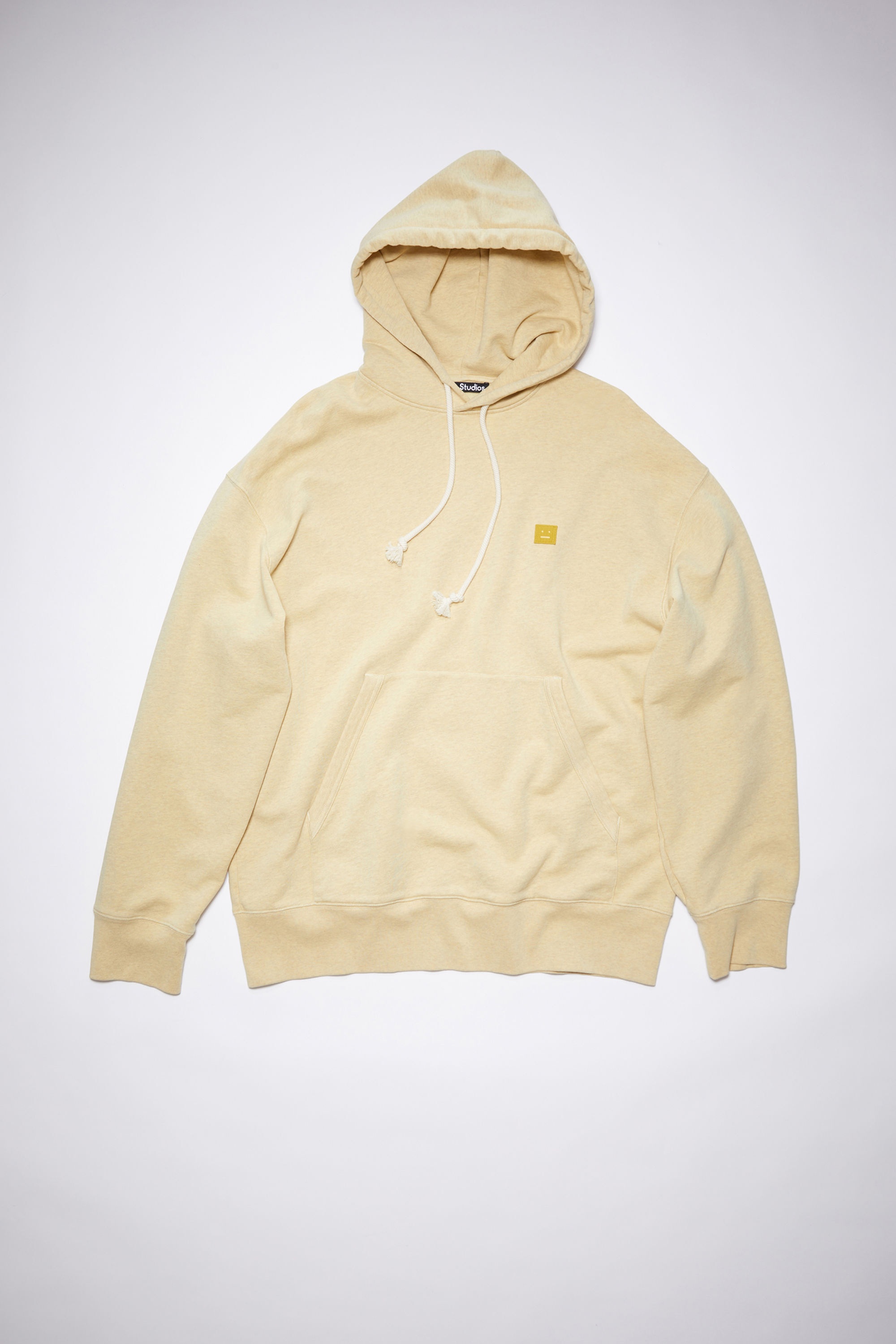 Hooded sweater - Pale yellow melange - 1