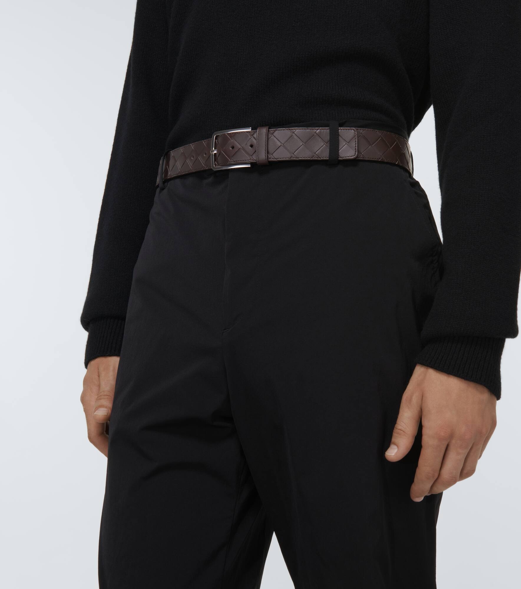 Intreccio leather belt - 2