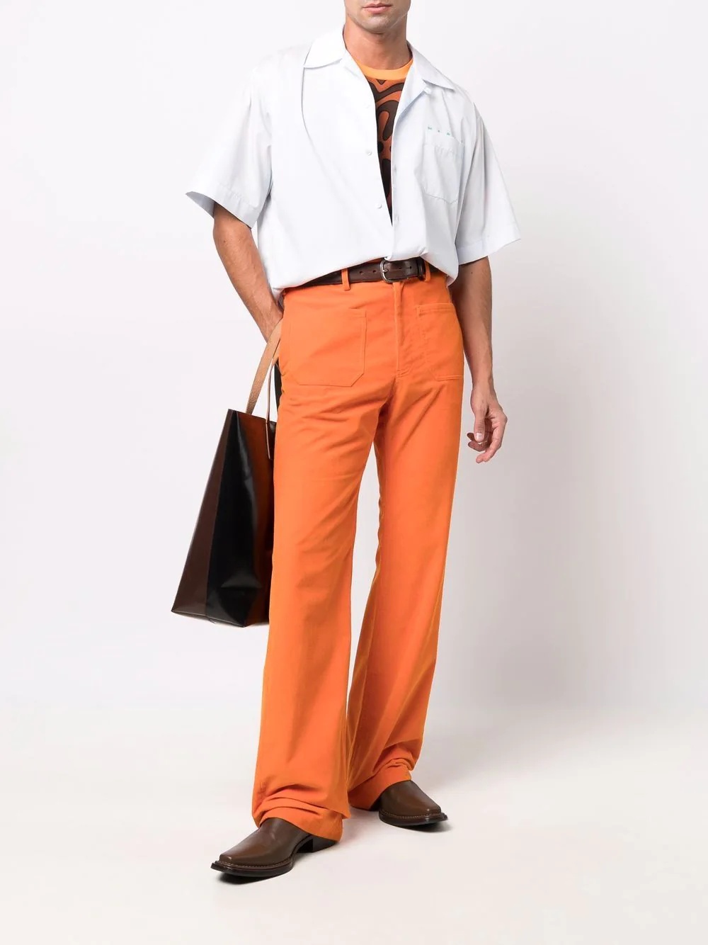 corduroy wide-leg trousers - 2