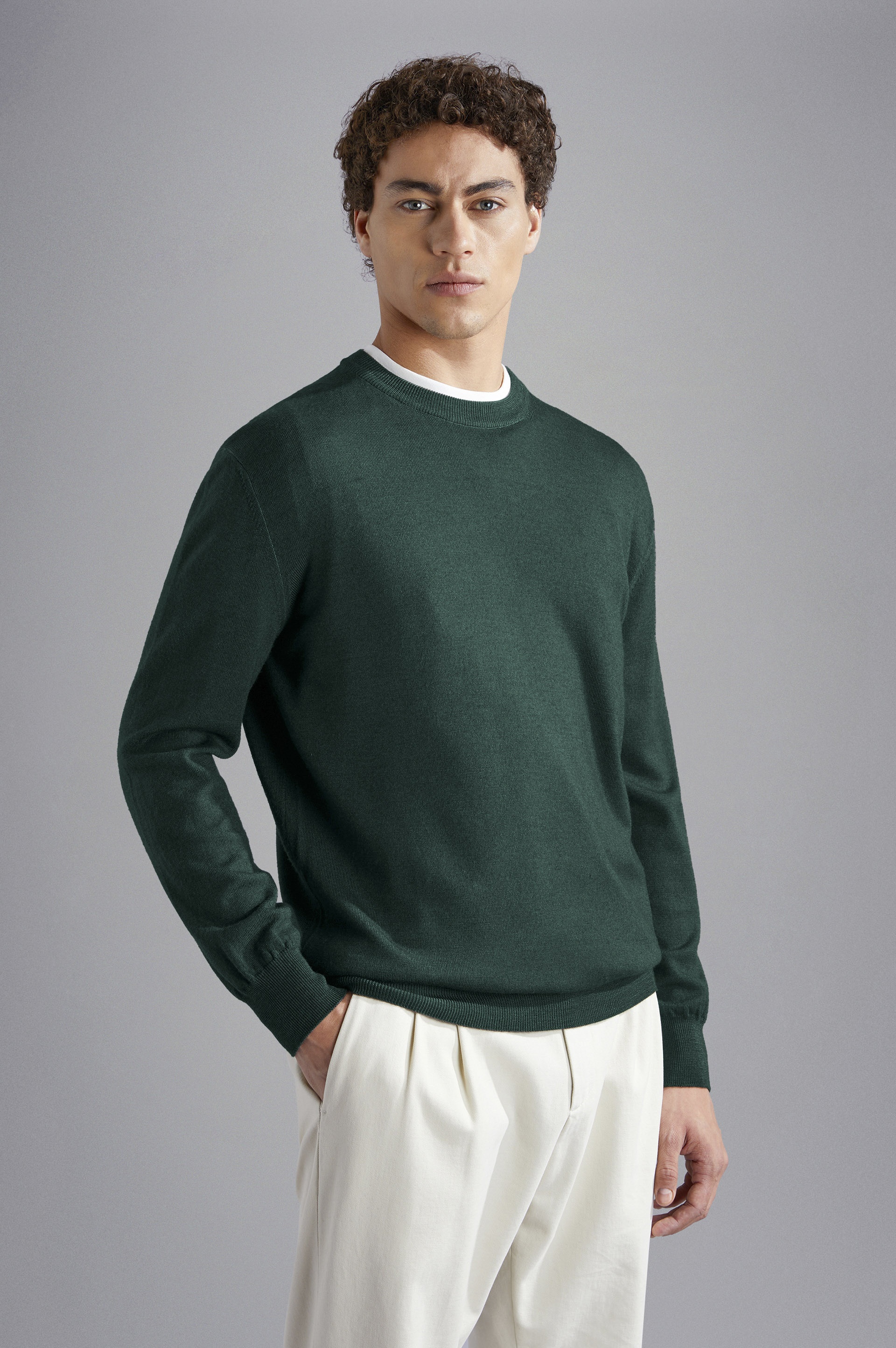 GARMENT DYED WOOL SWEATER - 6