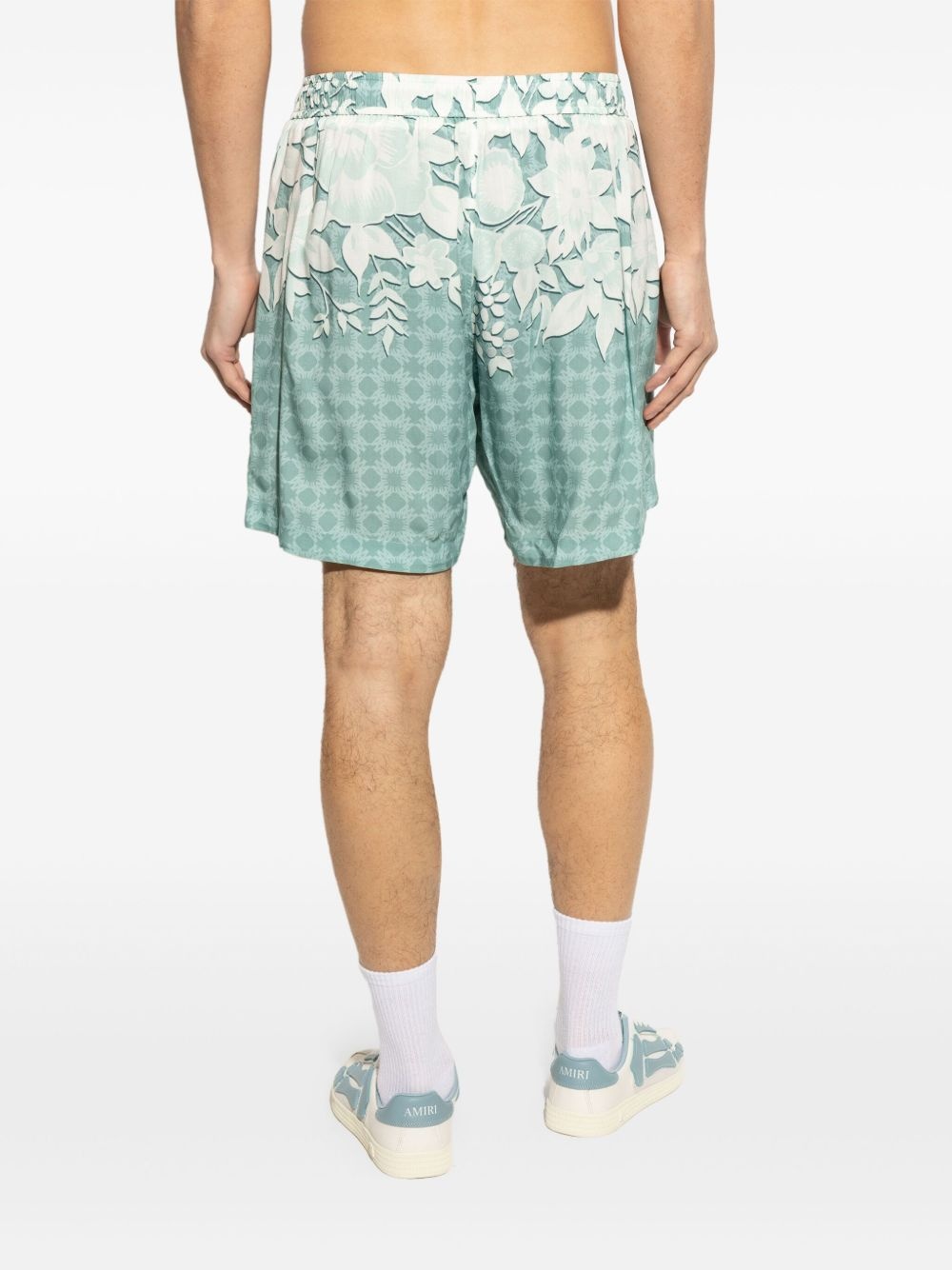 floral-print shorts - 4