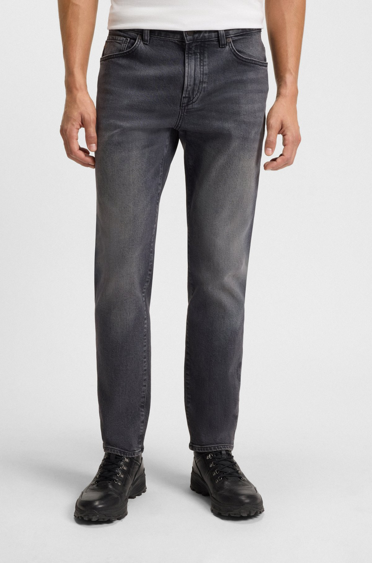MAINE REGULAR-FIT JEANS IN GREY COMFORT-STRETCH DENIM - 2