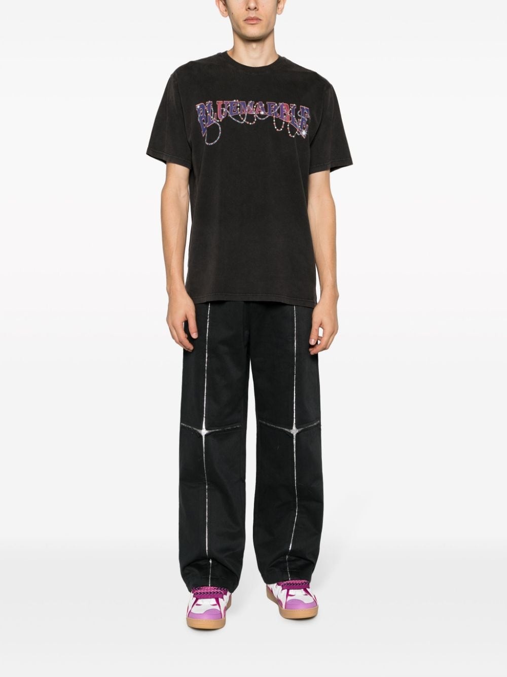 logo-print cotton T-shirt - 2