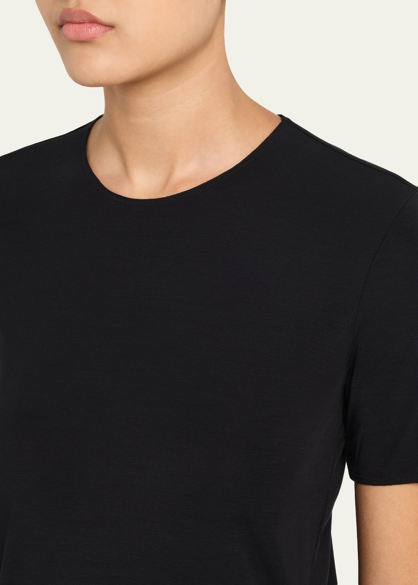 Pure Jersey Short-Sleeve Crewneck Top - 5