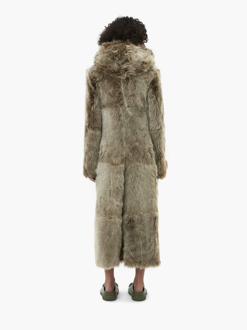 PADLOCK STRAP LONG LEATHER DUFFLE COAT 3