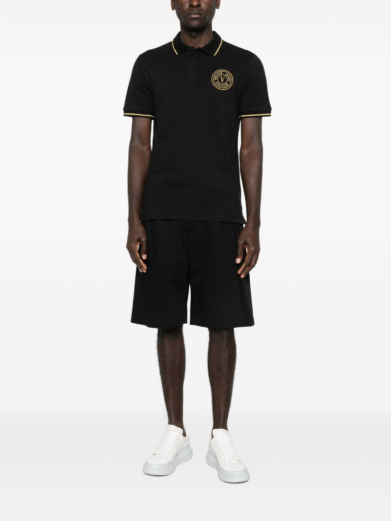 VERSACE JEANS COUTURE logo-appliqué polo shirt outlook