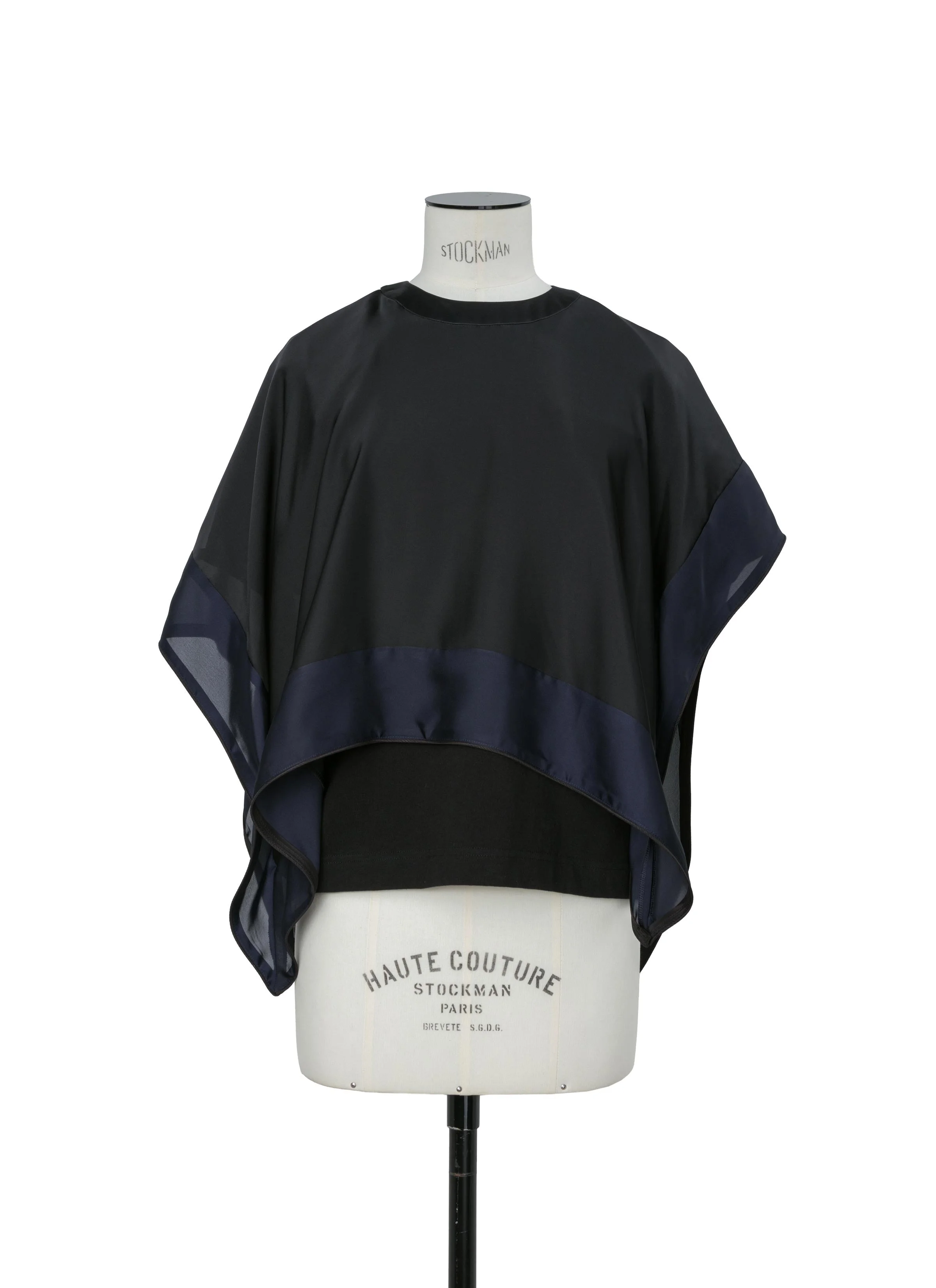 Satin x Cotton Jersey T-Shirt - 1