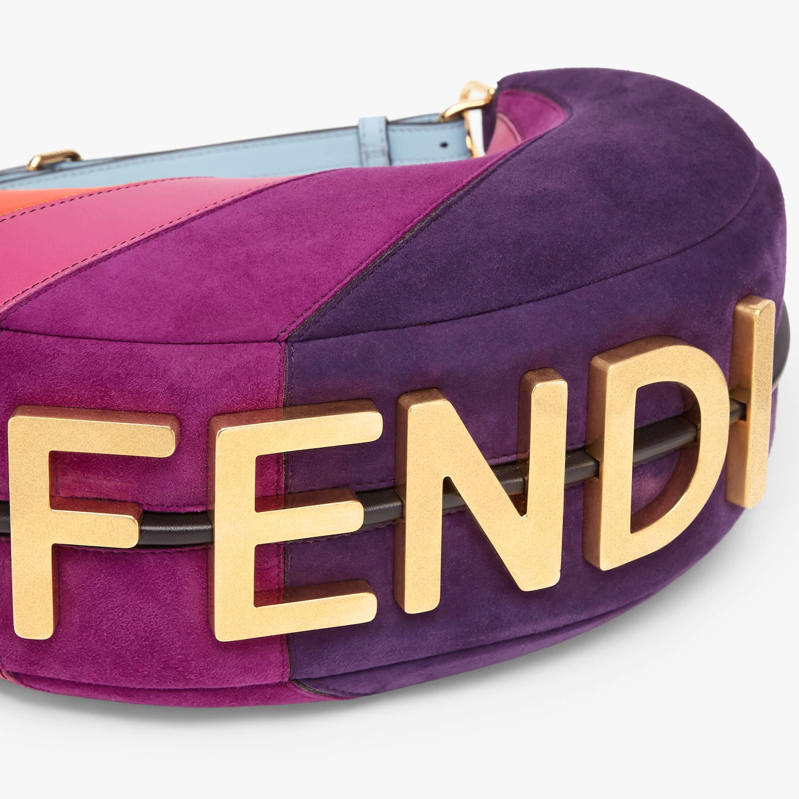 Leather bag with multicolor inlay - 6