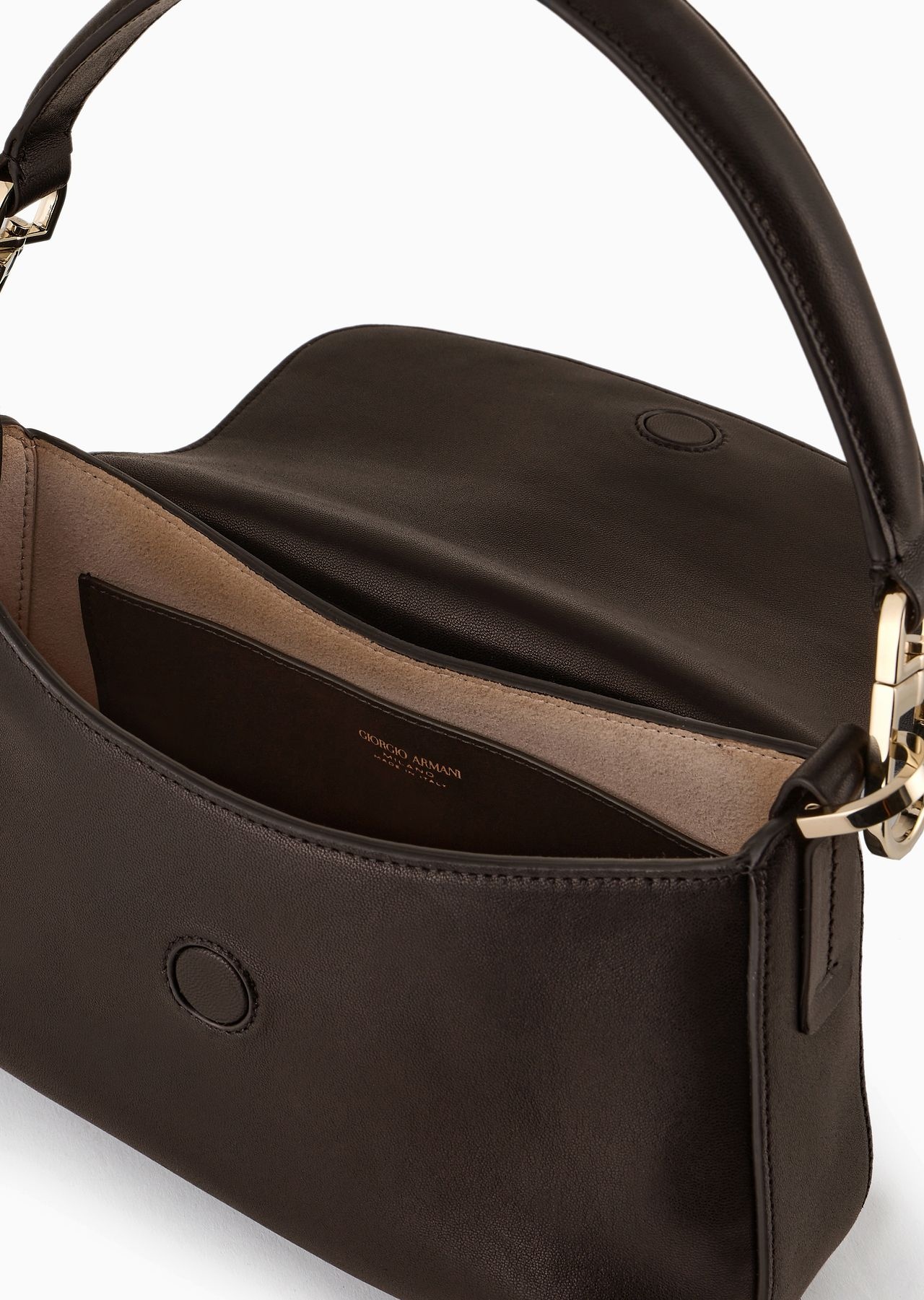 Small la Prima soft baguette bag in nappa leather - 4
