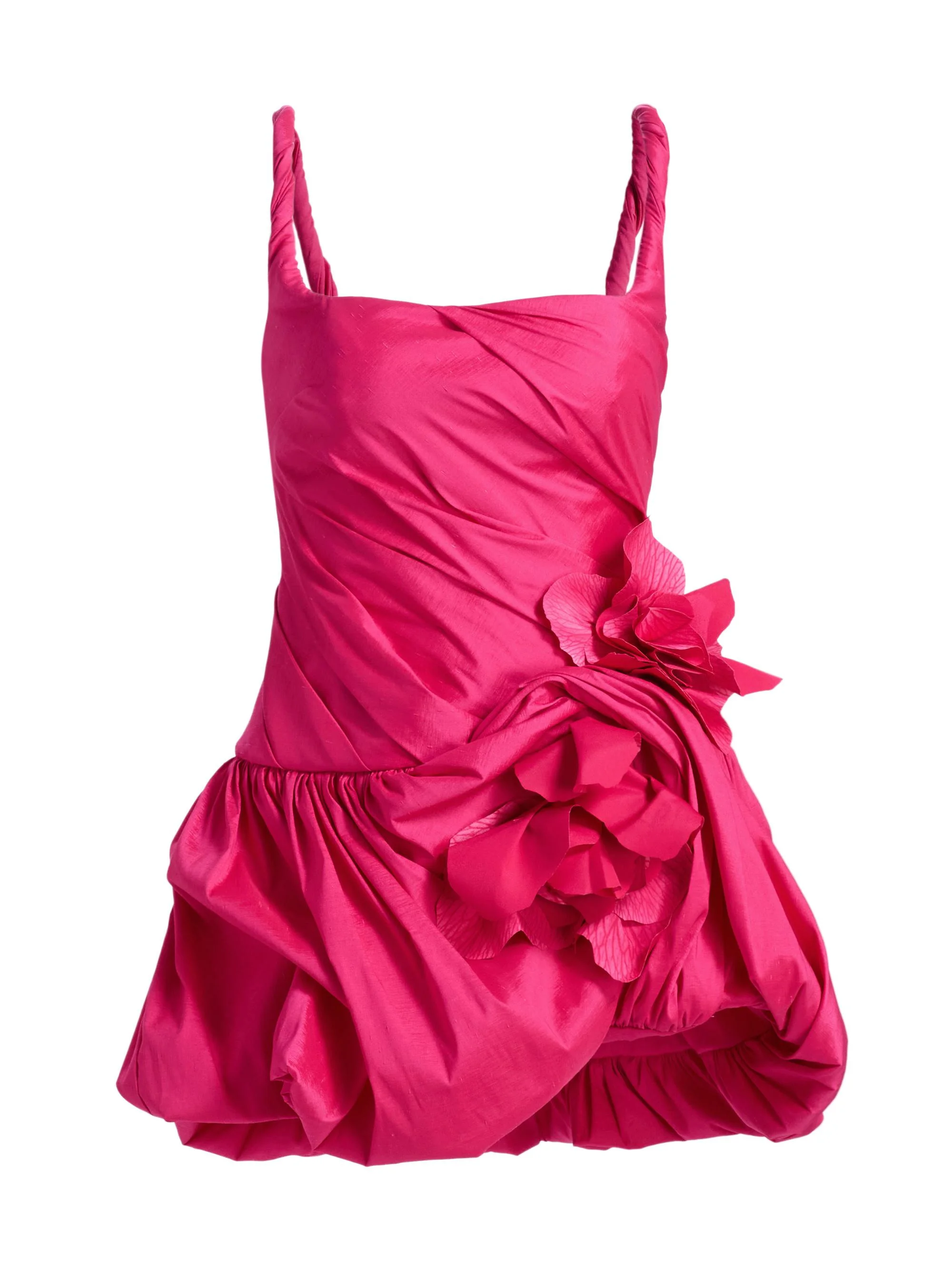 Women's Maxey 3D Floral Bubble Minidress - Magenta - 1