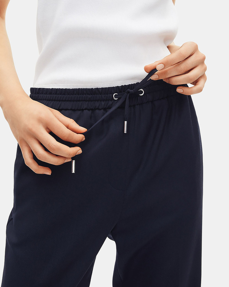 BLACK WOOL PANTS 5