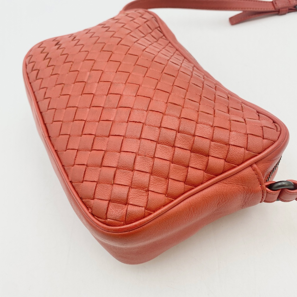 Bottega - Bottega Veneta Orange Square Crossbody Bag - 9
