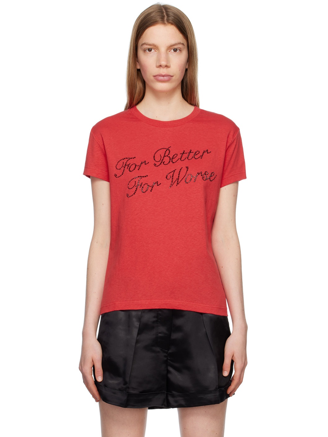 Red Rhinestone T-Shirt - 1