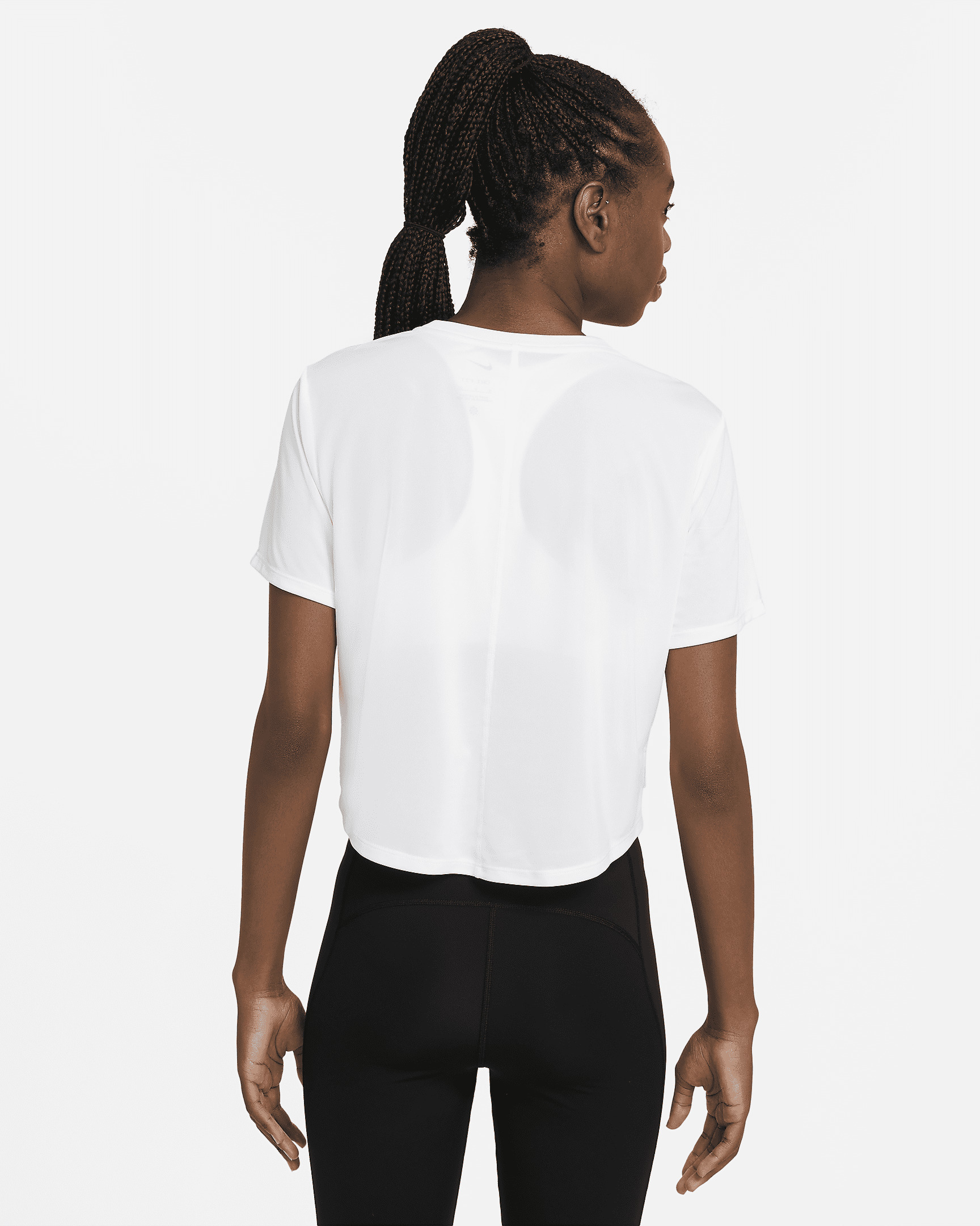 Nike Dri-FIT One Women's Standard Fit Short-Sleeve Cropped Top - 2