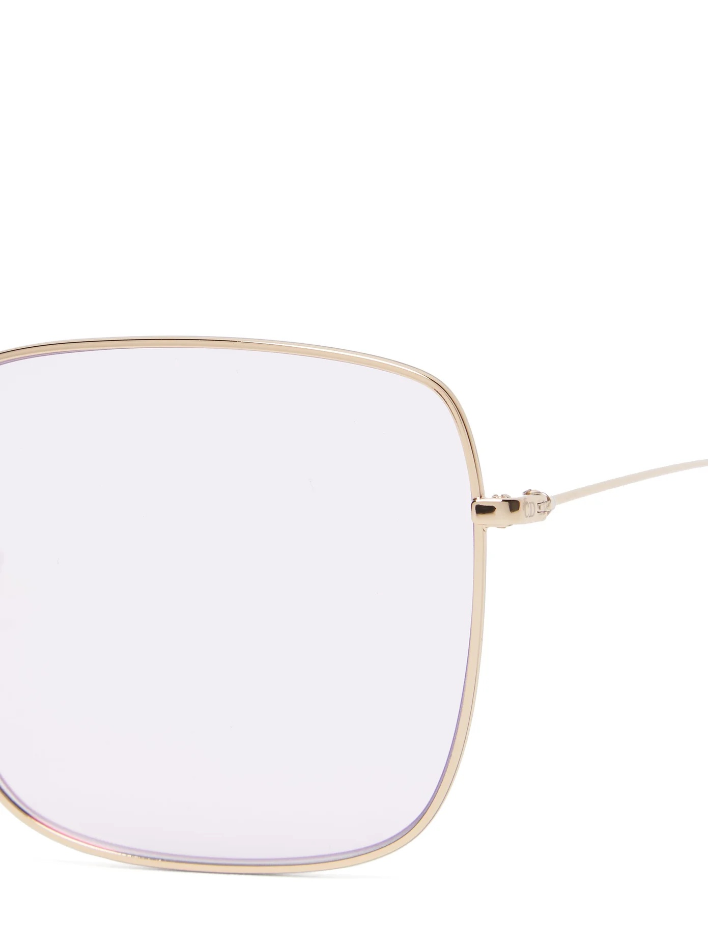 DiorStellaire iridescent square metal sunglasses - 5