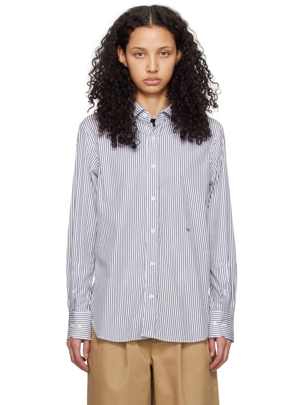 White Front Back Shirt - 1