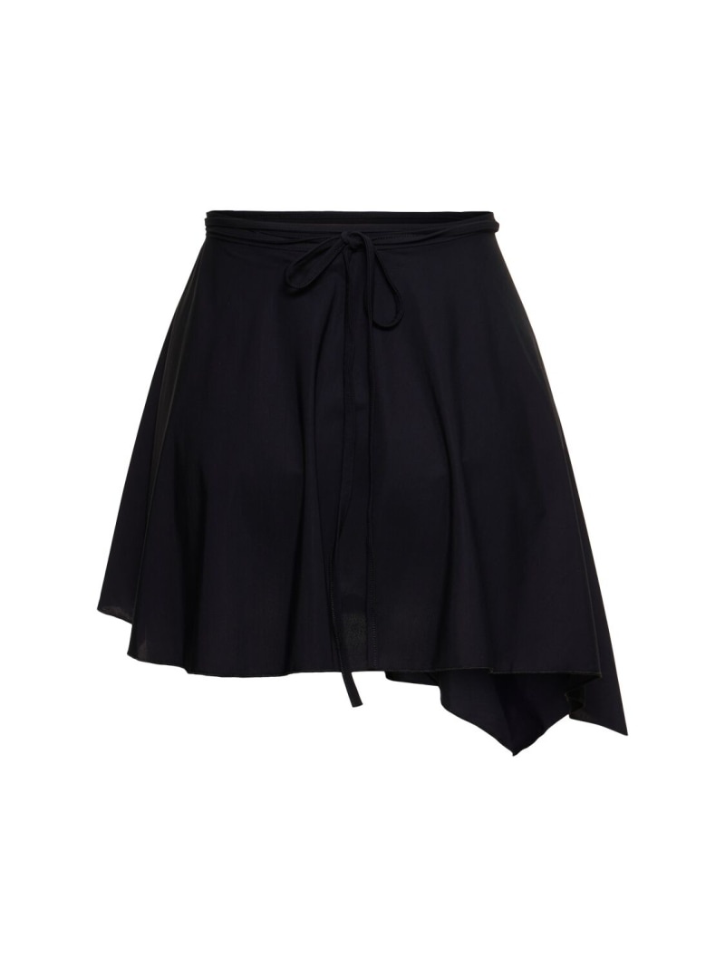 Icon lycra mini sarong skirt - 3