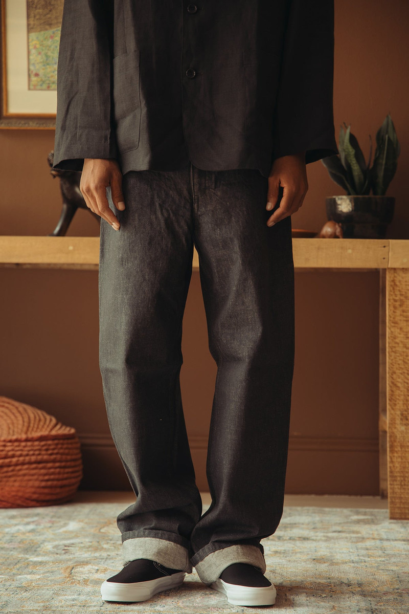 JAMES COWARD 5pkt Jean - Grey 12oz One Wash Denim outlook
