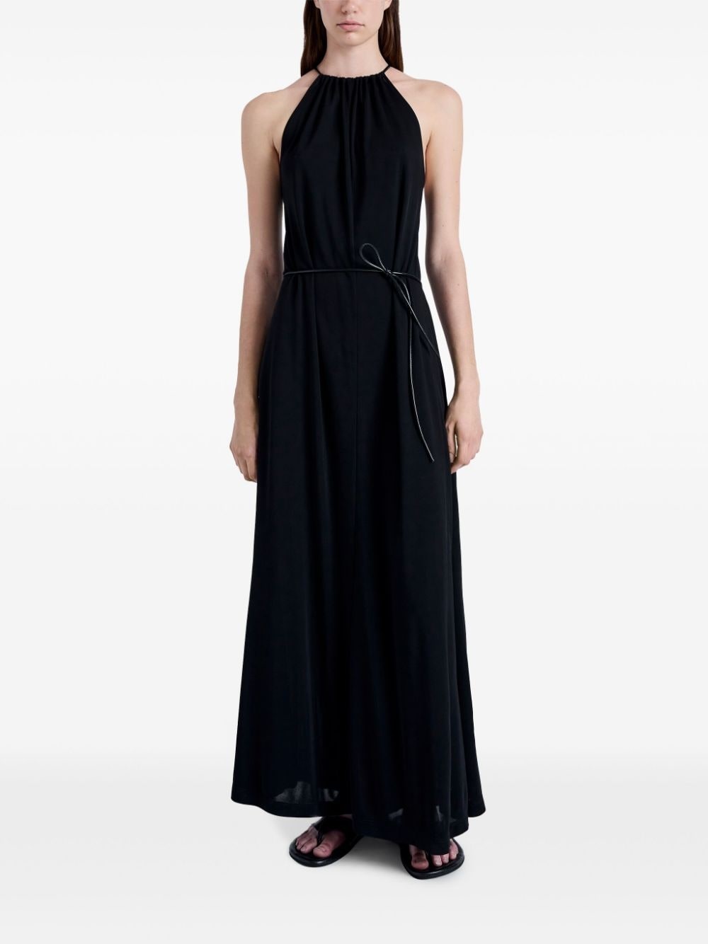 soft-jersey halterneck maxi dress - 2