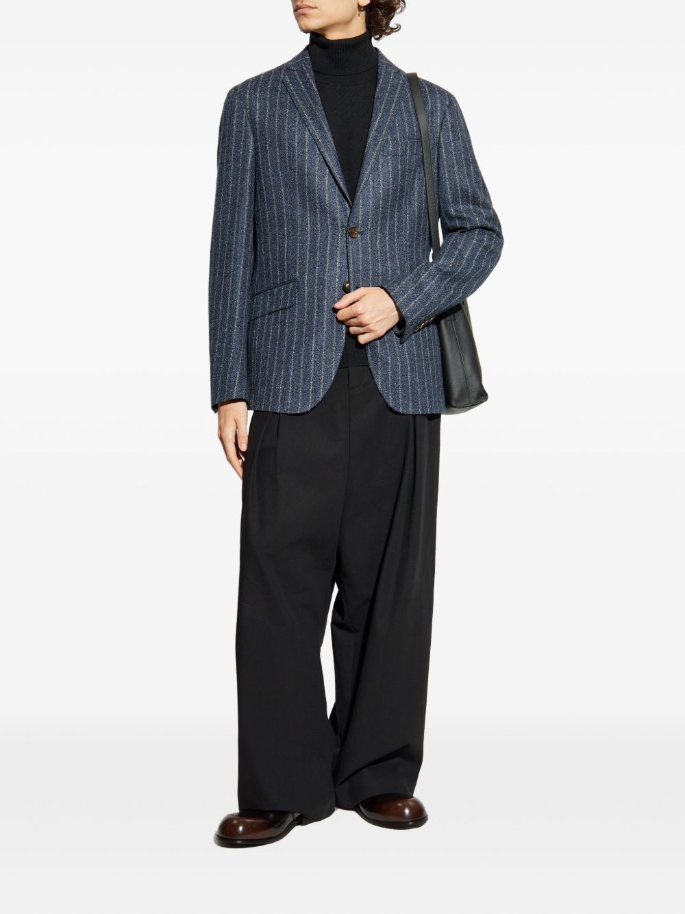 pinstripe blazer - 2