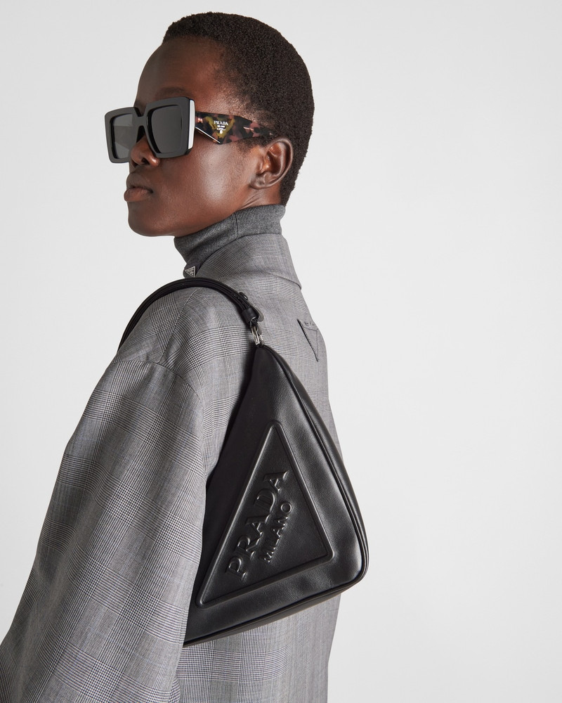 Prada Prada Triangle leather pouch outlook