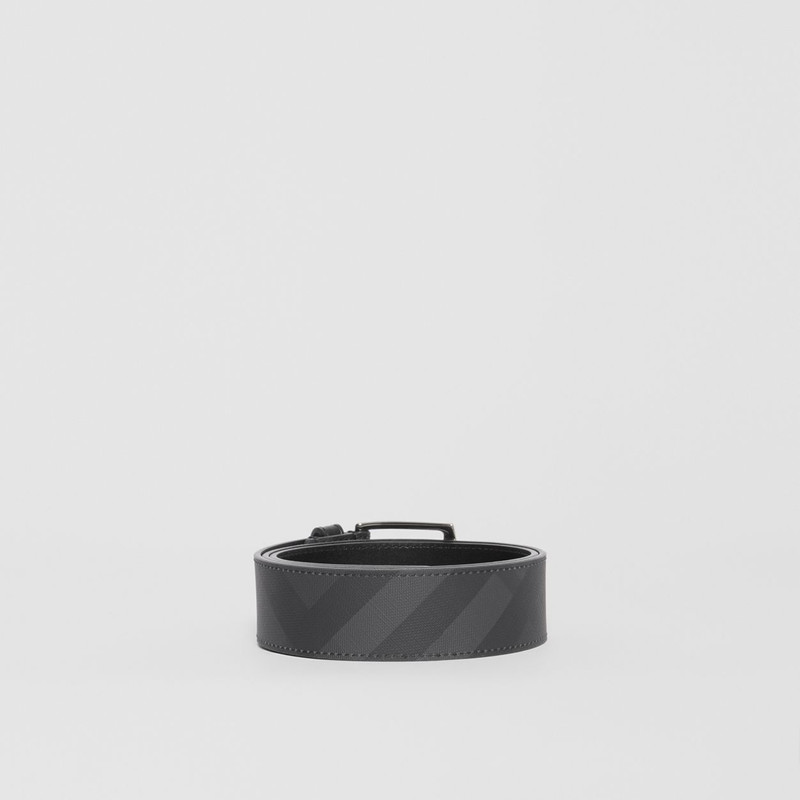 London Check and Leather Belt 5