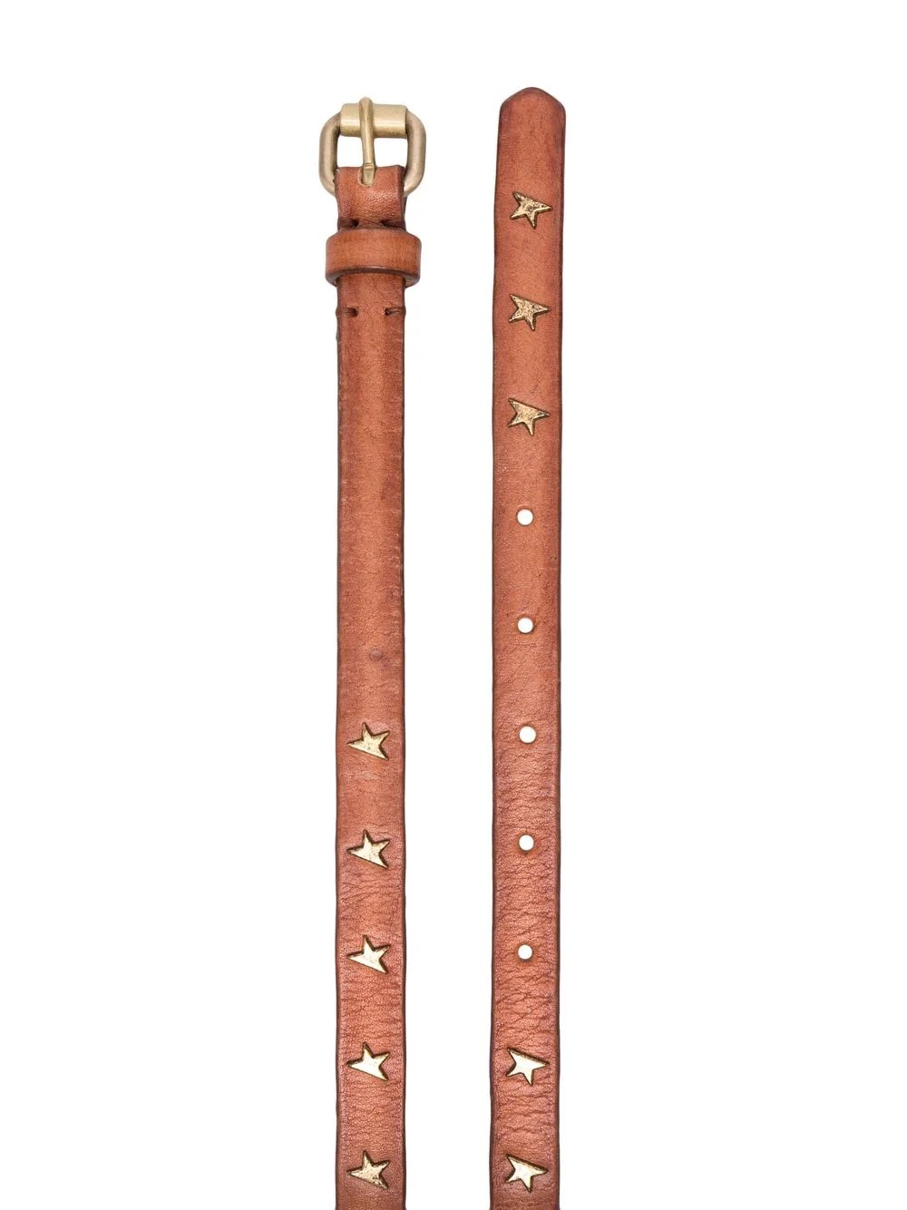 buckle-fastening studded leather belt - 2