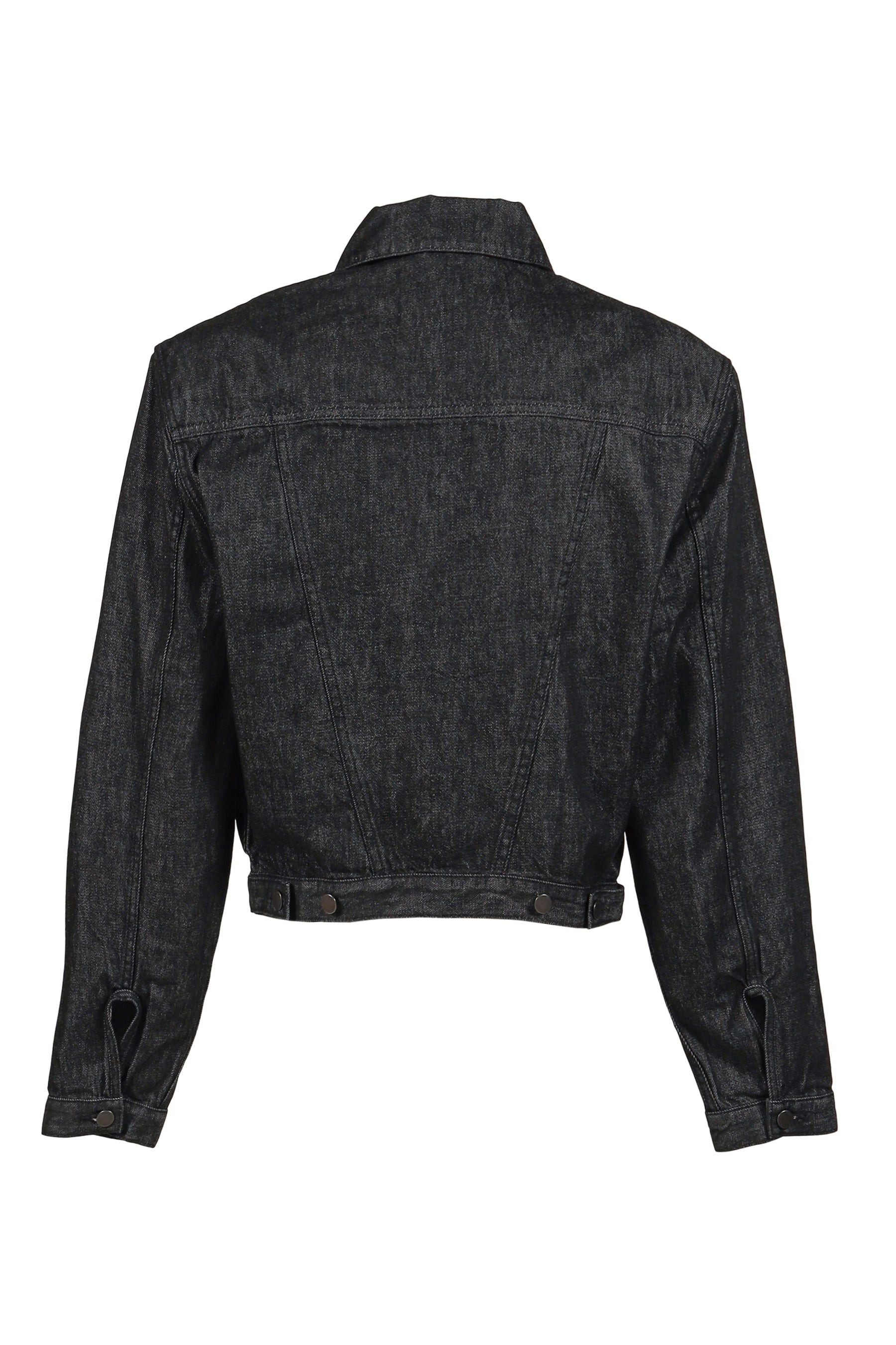 SHRUNKEN DENIM JACKET / RAW BLK - 2