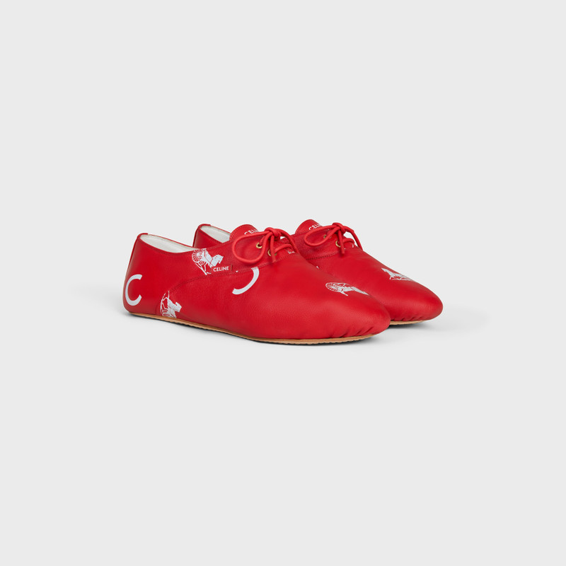 BALLET - LACE-UP SHOE IN "C" AND "Calèche" Stamped Lambskin 2