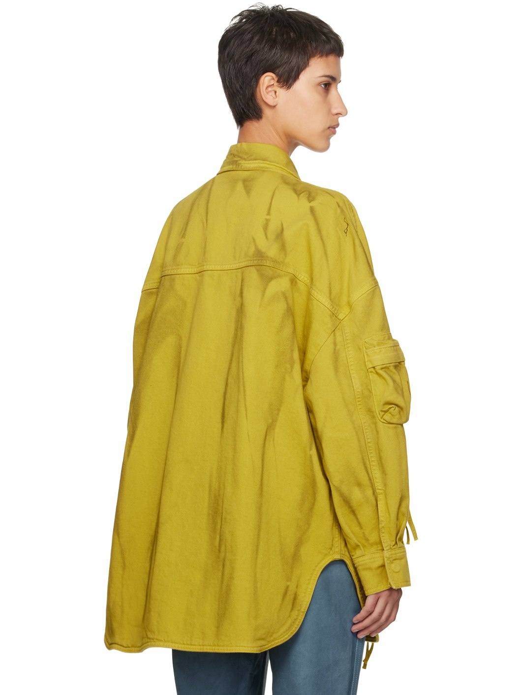 Yellow Fern Denim Coat - 3