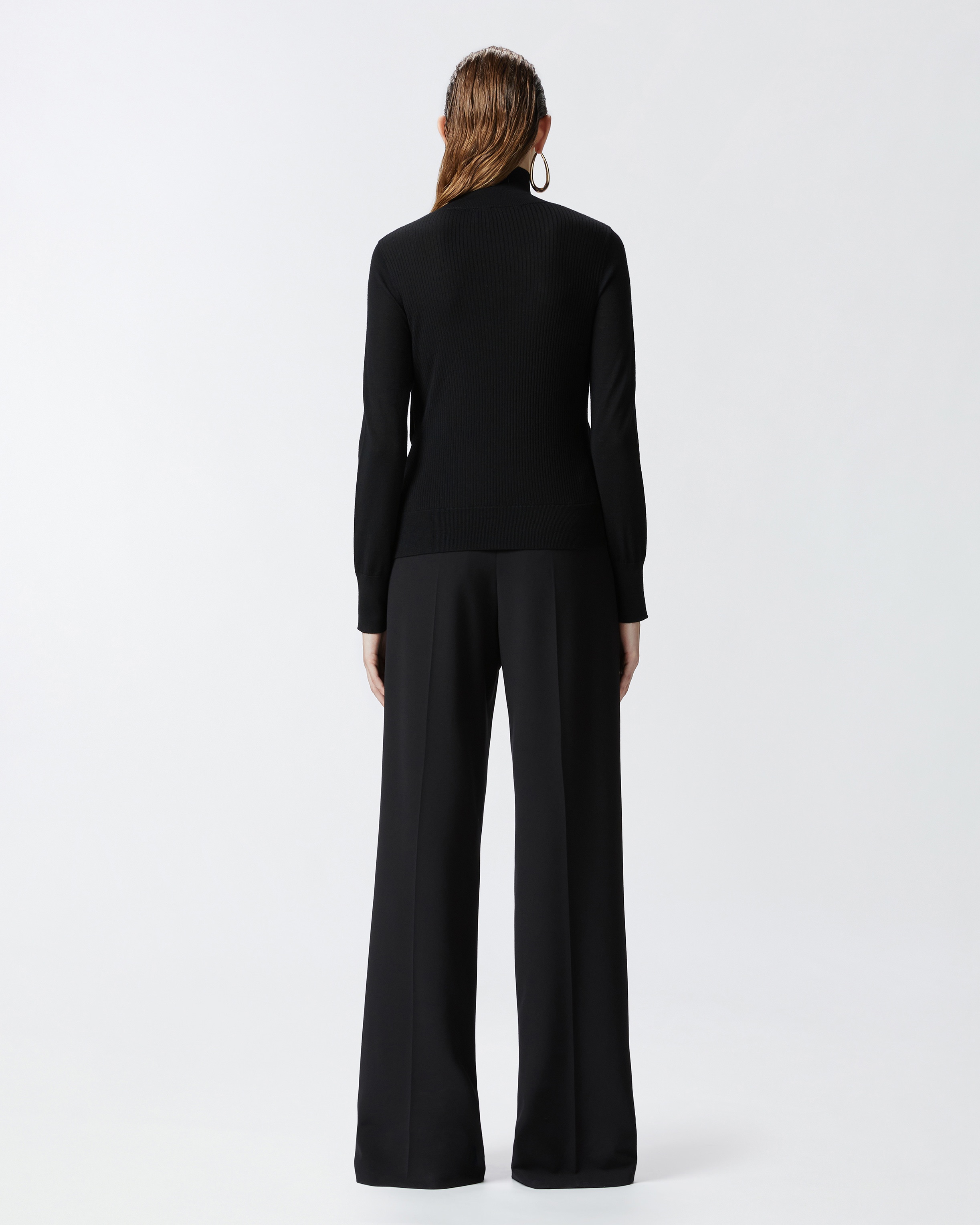 WOOL TURTLENECK WITH SIDE BUTTONS - 4