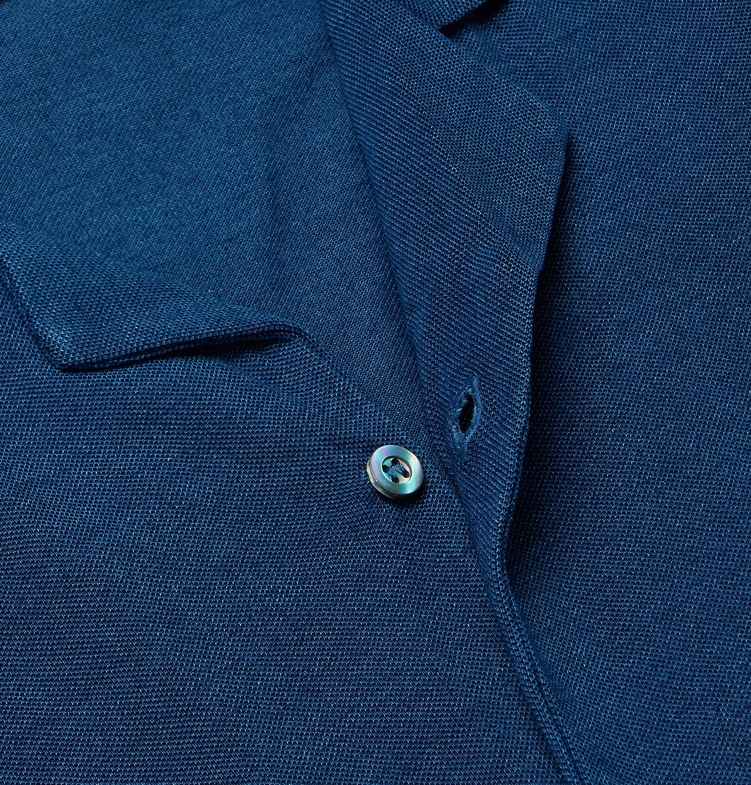 Camp-Collar Cotton-Piqué Shirt - 5