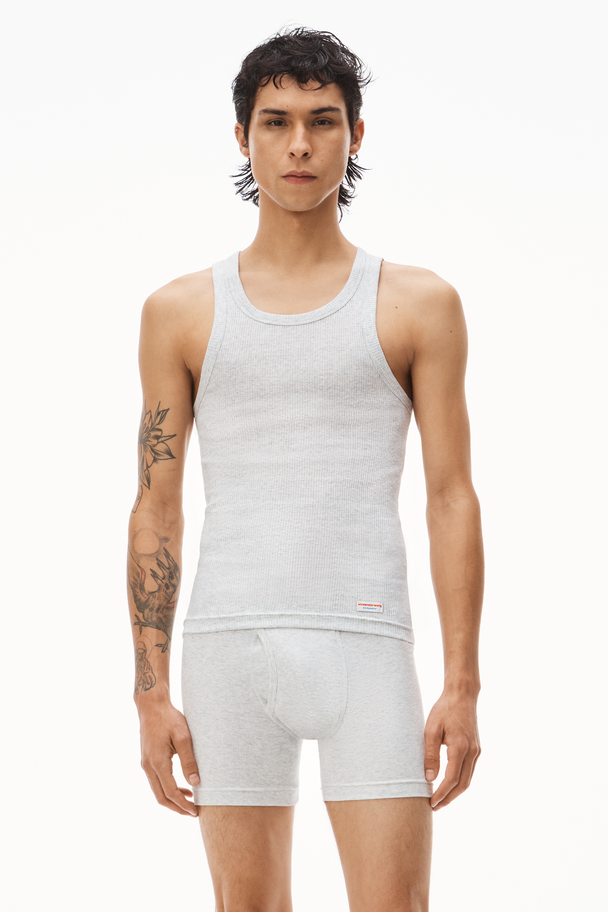TANK IN RIBBED COTTON - 2