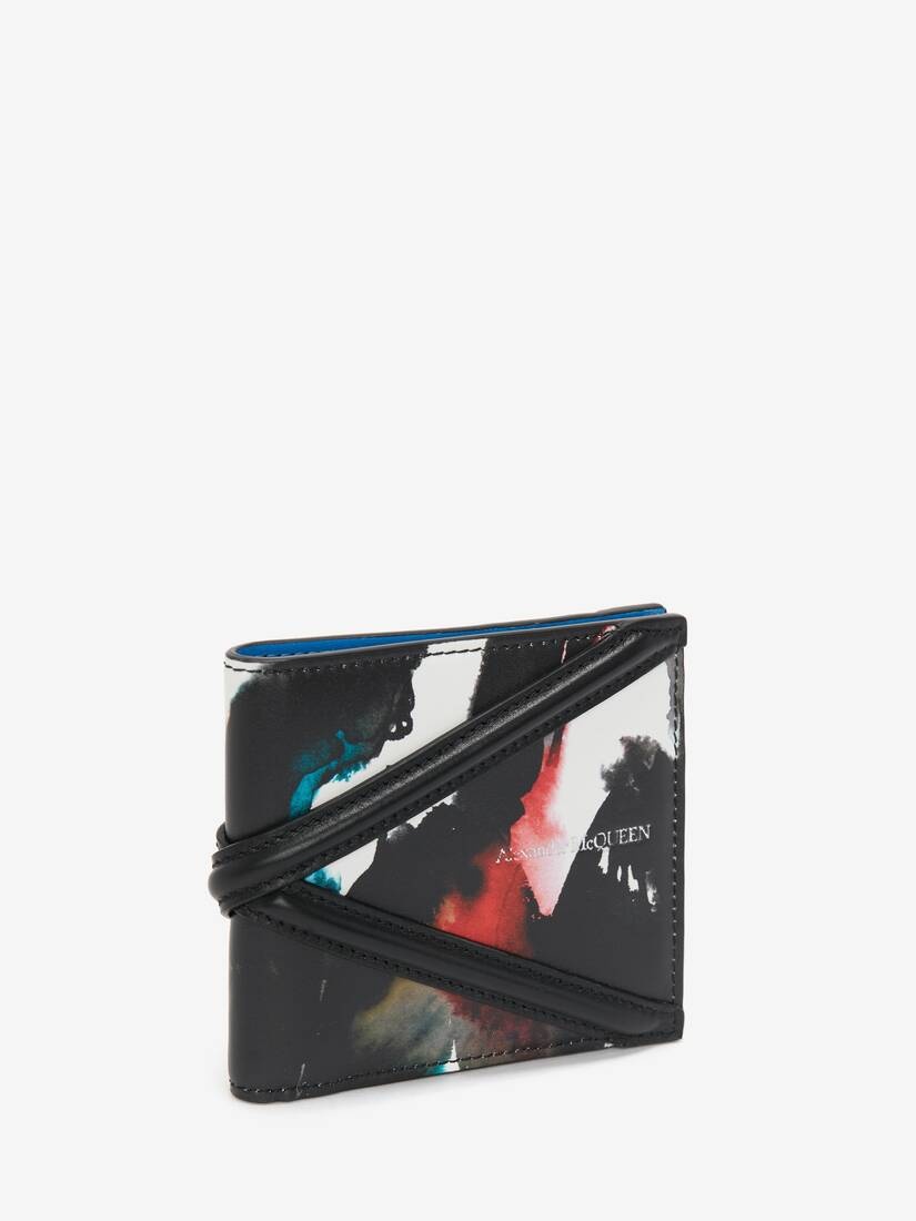 Men's Watercolour Graffiti The Harness Billfold Wallet in Multicolour - 2