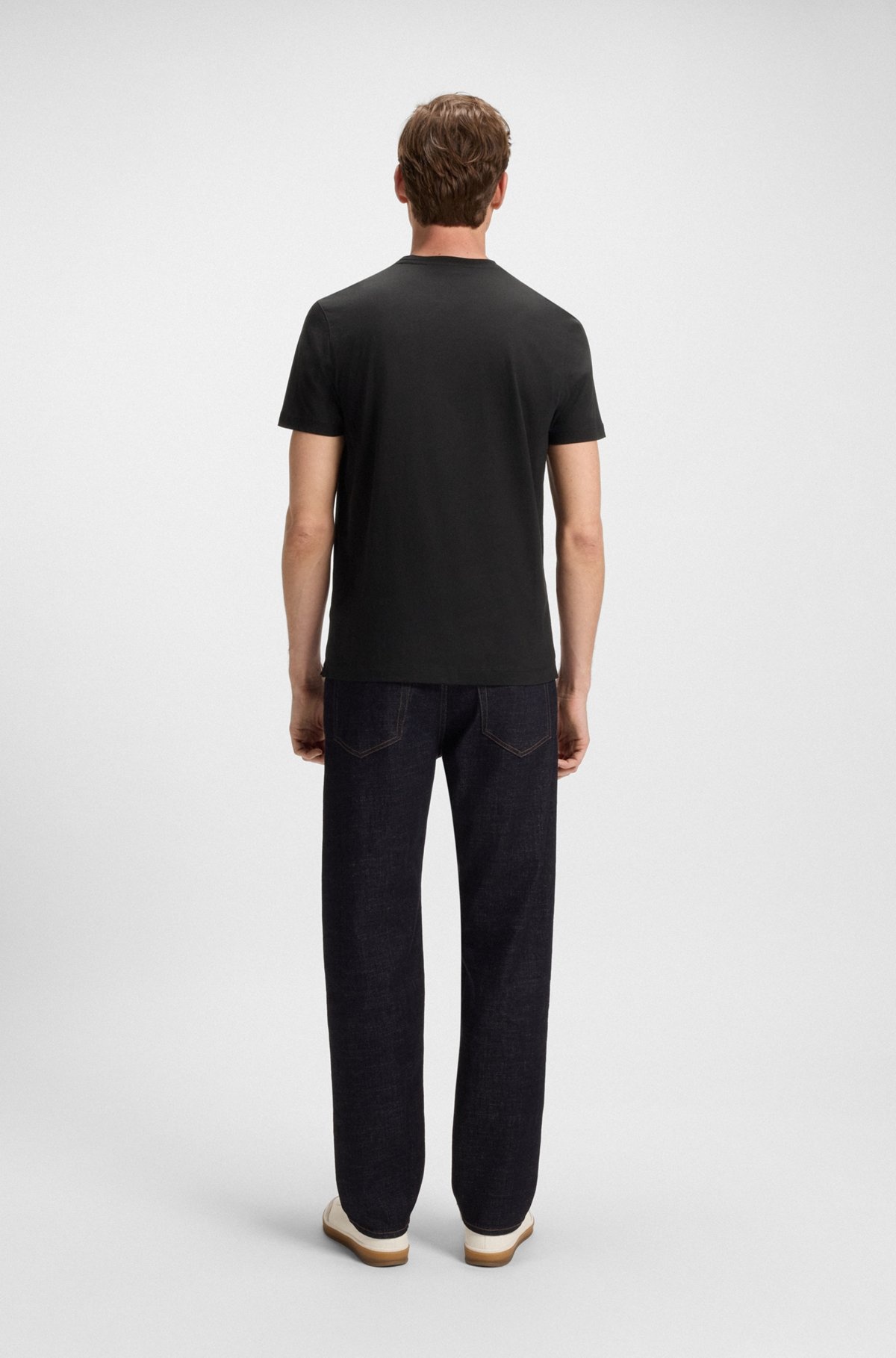 BECKHAM X BOSS T-SHIRT IN MERCERISED COTTON - 5