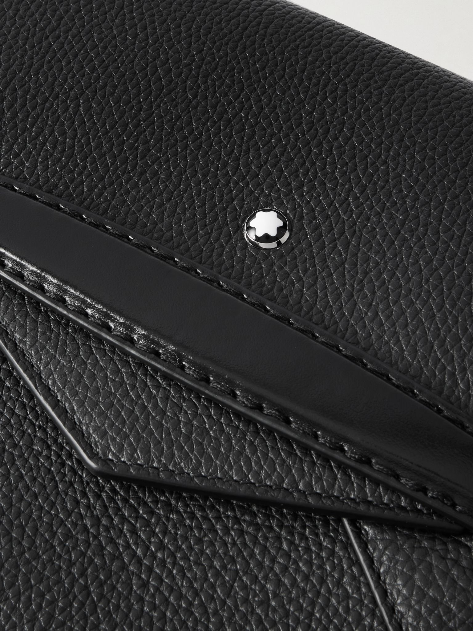 Full-Grain Leather Pouch Black - 4