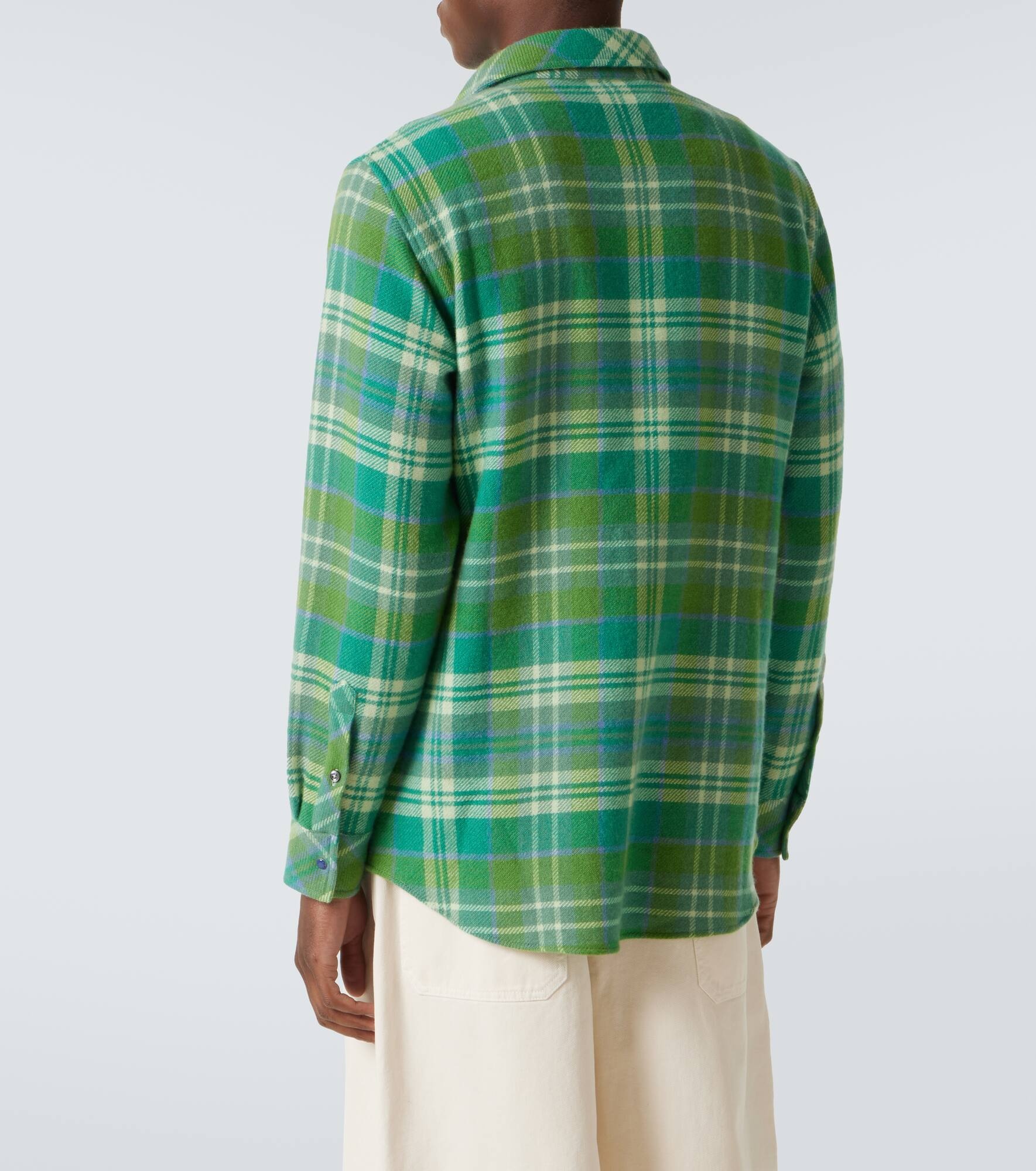 Hero tartan cashmere shirt - 4