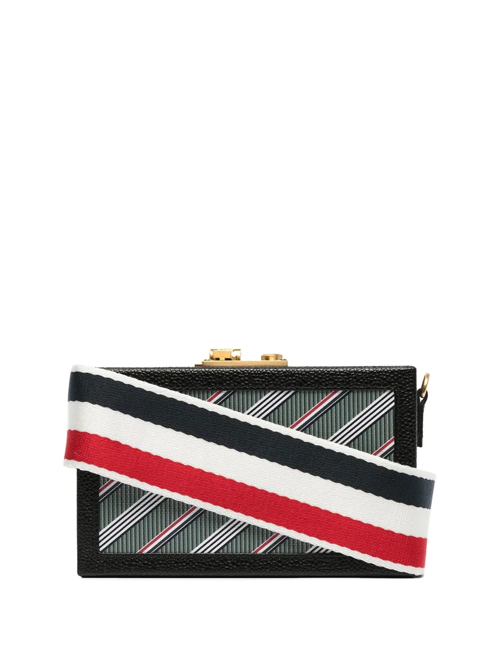 striped messenger bag - 1