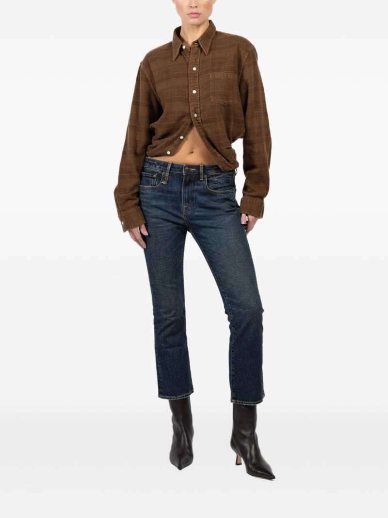 R13 faded-wash cotton jeans outlook