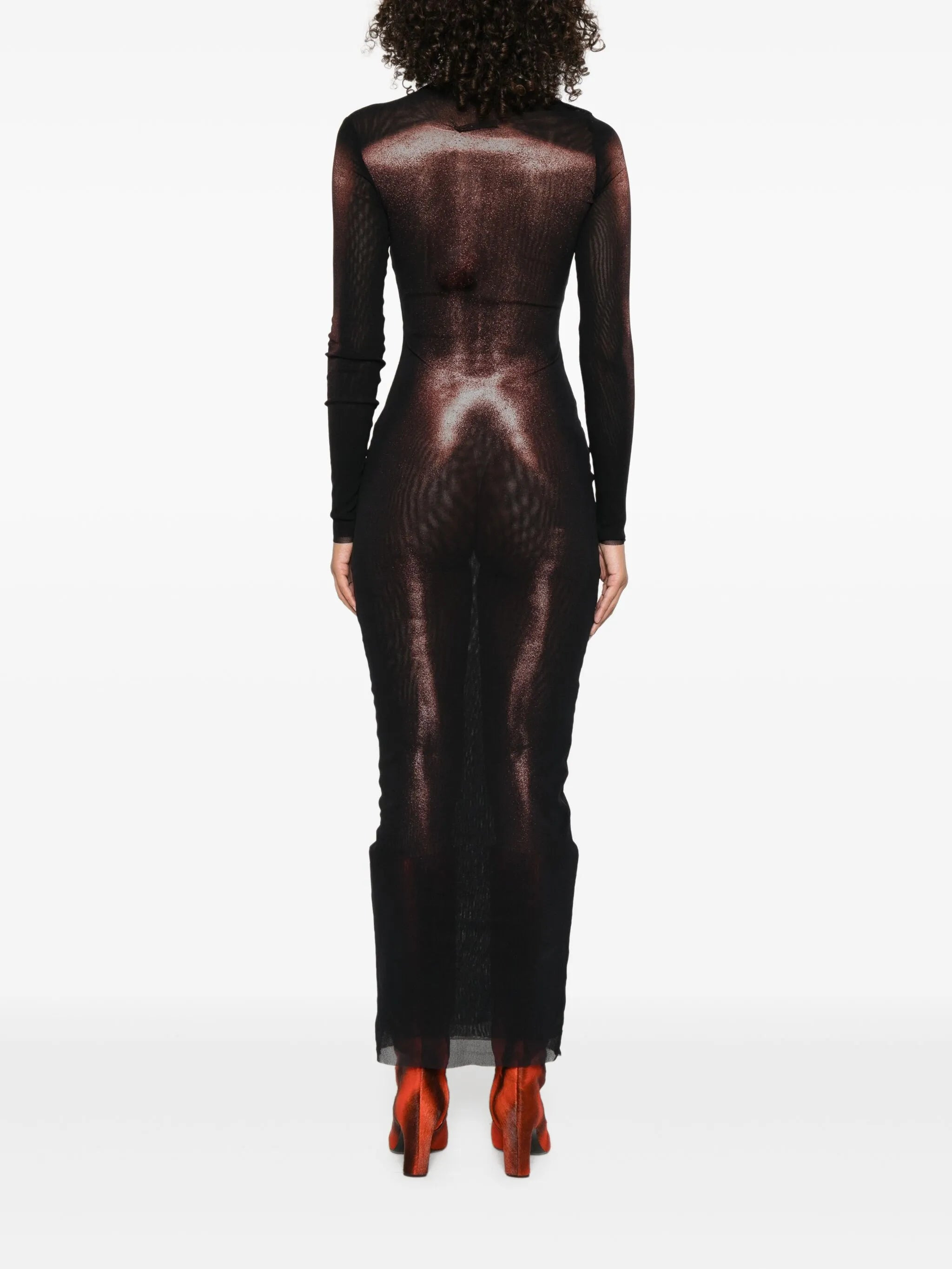 Jean Paul Gaultier Body-print Long Dress - 4