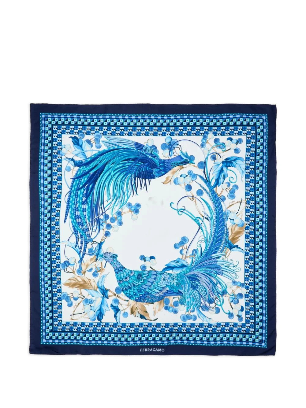 animal-print scarf - 1