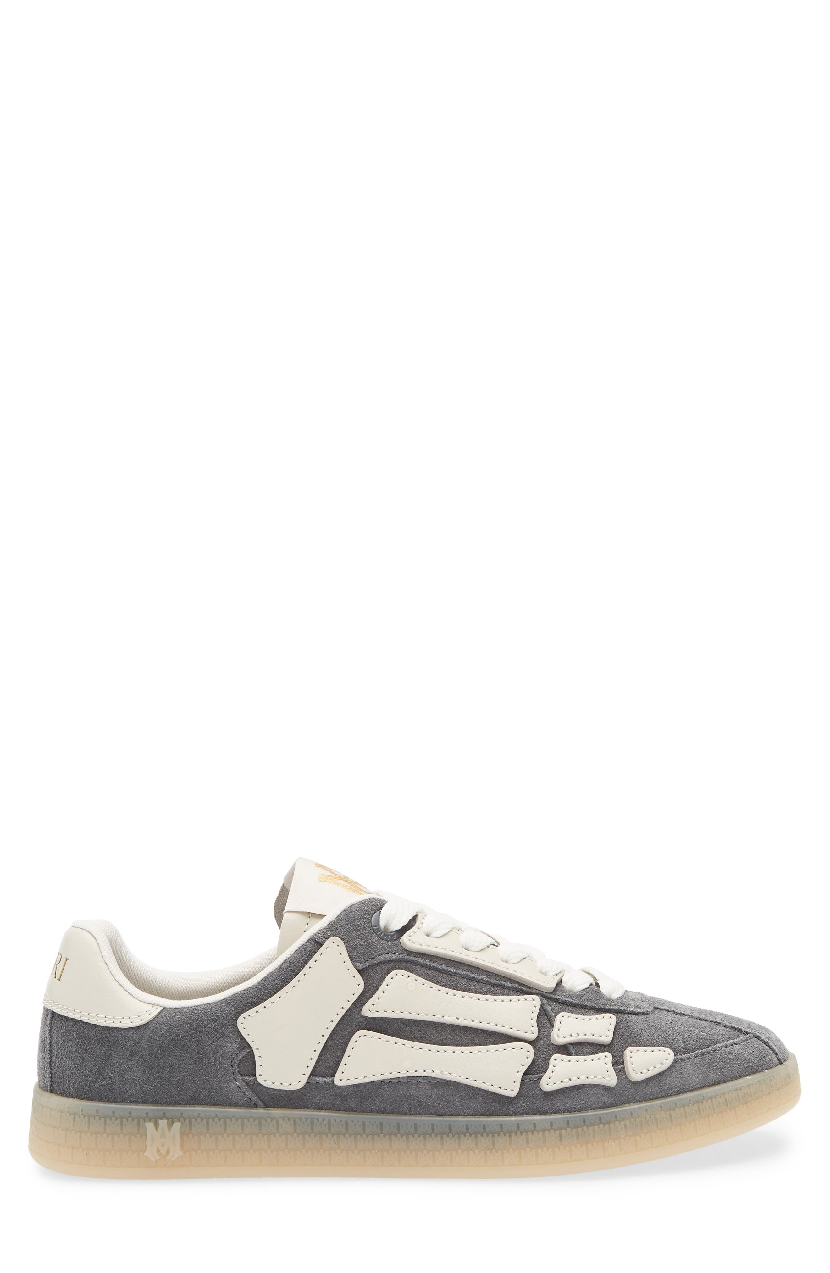 AMIRI Pacific Bones Low Top Sneaker in Dark Grey at Nordstrom - 3