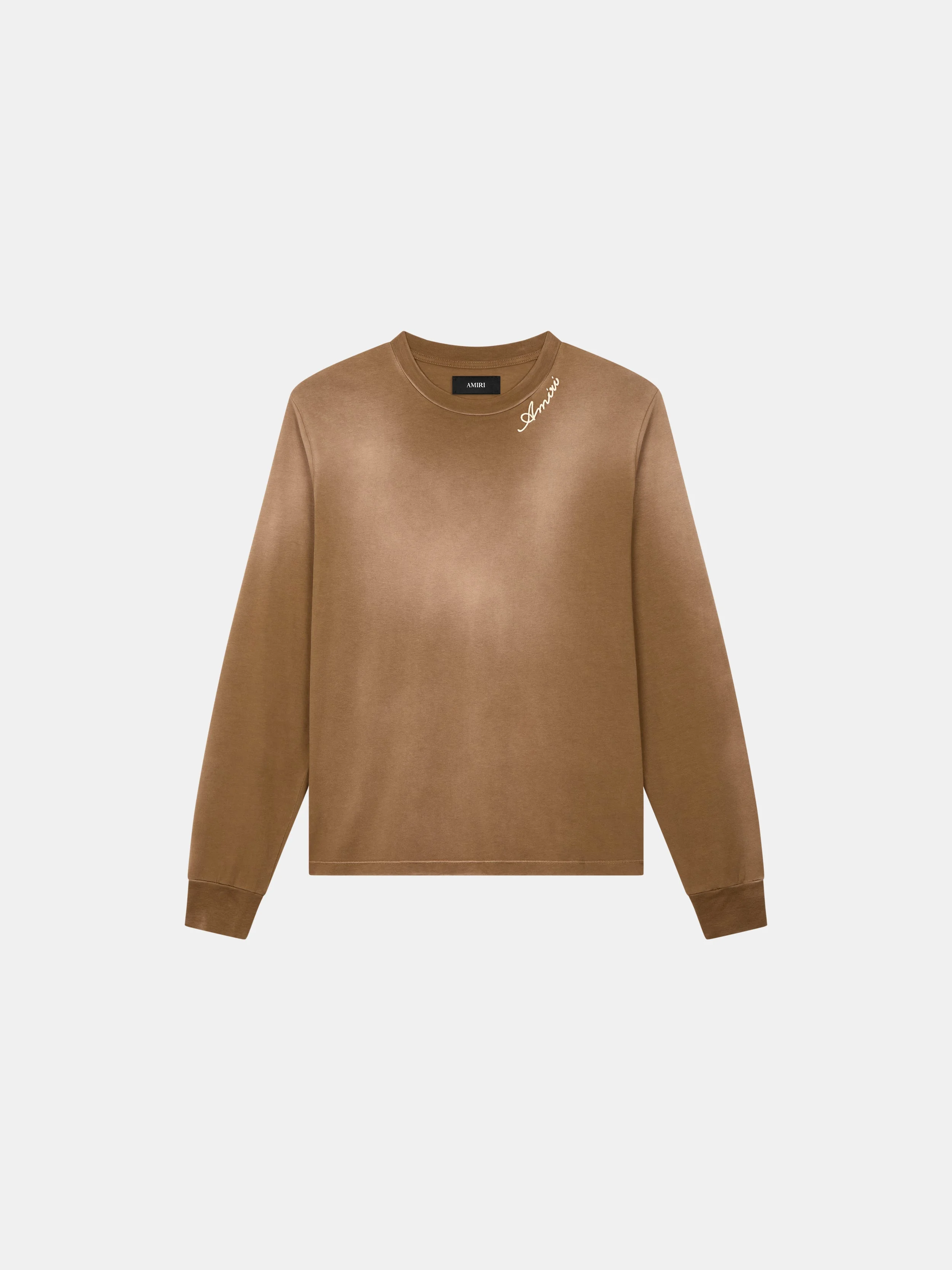 AMIRI SCRIPT OVERSIZED LONG SLEEVE TEE - 1