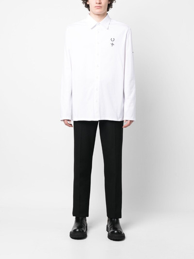 Fred Perry embroidered-logo cotton shirt outlook
