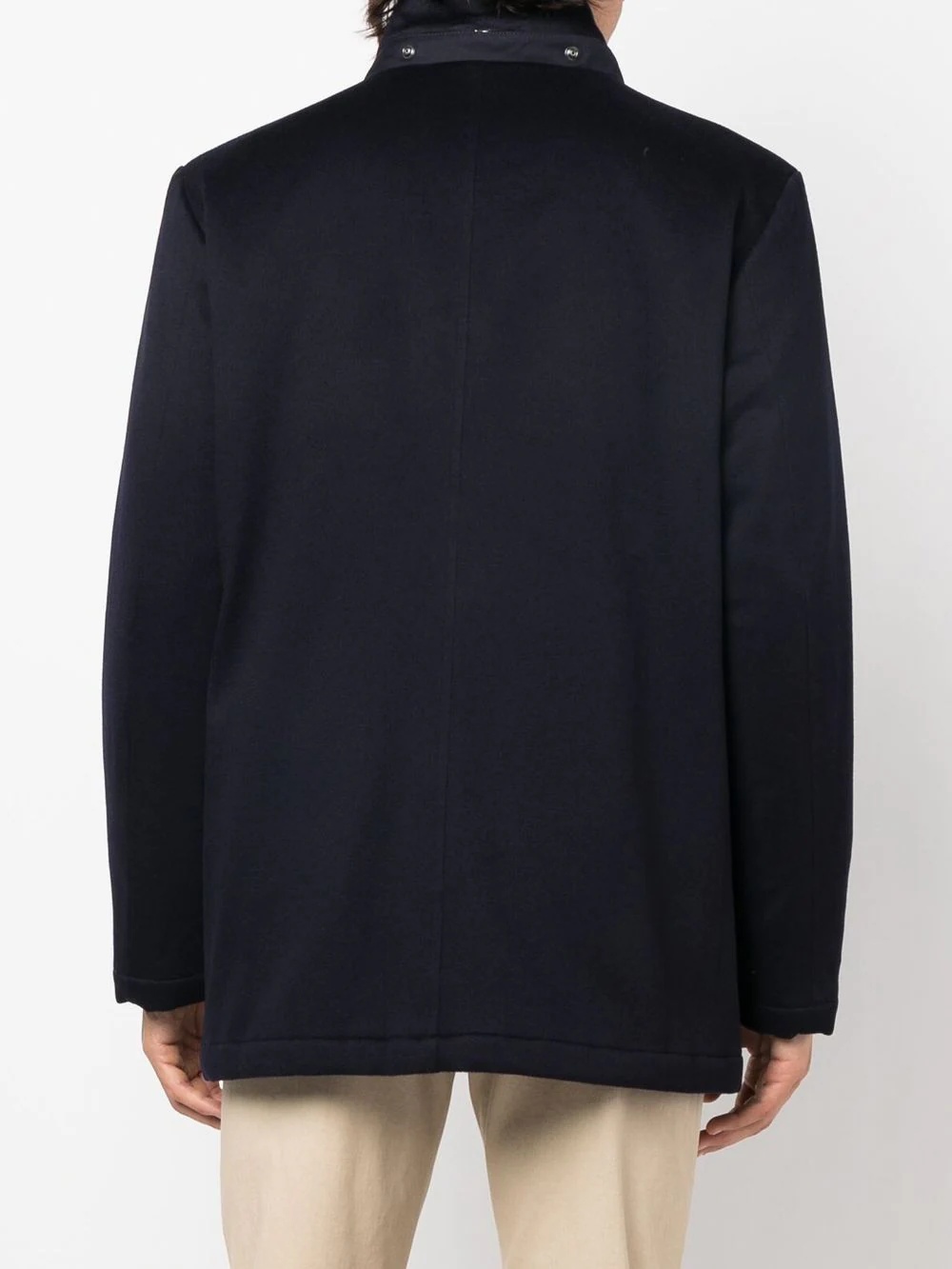 hooded cashmere coat - 6