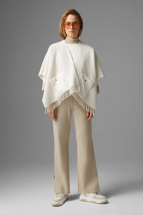 Nancie poncho in Off-white - 4