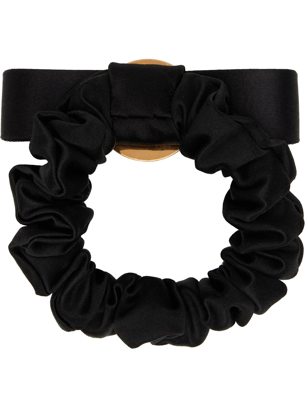 Black Gianni Ribbon Scrunchie - 2